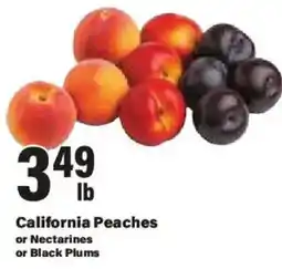Big Y California Peaches or Nectarines or Black Plums offer