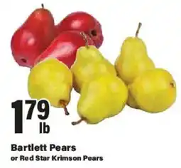 Big Y Bartlett Pears or Red Star Krimson Pears offer