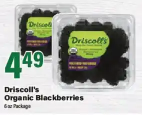 Big Y Driscoll's Organic Blackberries offer