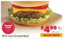 Family Fare 80% Lean Ground Beef offer