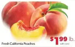 Family Fare Fresh California Peaches offer