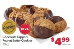 Family Fare Signature Chocolate Dipped Peanut Butter Cookies offer
