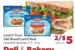 Family Fare Land O' Frost Deli Shaved Lunch Meat offer