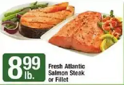Star Market Fresh Atlantic Salmon Steak or Fillet offer