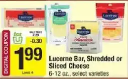 Star Market Lucerne Bar, Shredded or Sliced Cheese offer