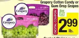 Star Market Grapery Cotton Candy or Gum Drop Grapes offer