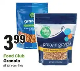 Big Y Food Club Granola offer
