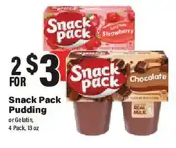 Big Y Snack Pack Pudding offer