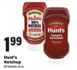 Big Y Hunt's Ketchup offer