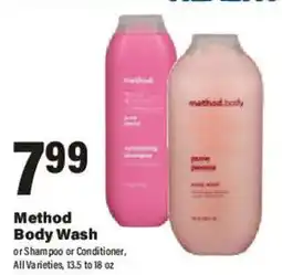 Big Y Method Body Wash or Shampoo or Conditioner offer