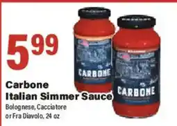 Big Y Carbone Italian Simmer Sauce offer