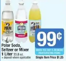 Star Market Polar Soda, Seltzer or Mixer offer