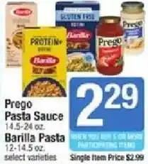 Star Market Prego Pasta Sauce offer