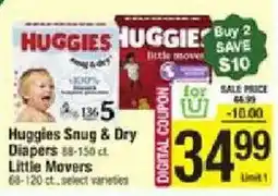 Star Market Huggies Little Movers Diapers offer