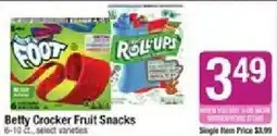 Star Market Betty Crocker Fruit Snacks offer