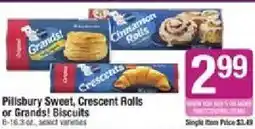 Star Market Pillsbury Sweet, Crescent Rolls or Grands! Biscuits offer