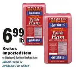 Big Y Krakus Imported Ham offer