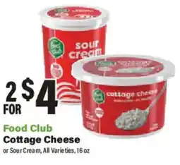 Big Y Food Club Cottage Cheese or Sour Cream offer