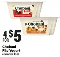 Big Y Chobani Flip Yogurt offer