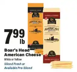 Big Y Boar's Head American Cheese offer