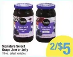 Shaw's Signature Select Grape Jam or Jelly offer