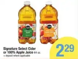 Shaw's Signature Select Cider offer