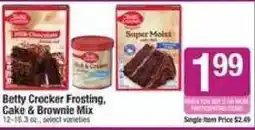 Shaw's Betty Crocker Frosting, Cake & Brownie Mix offer
