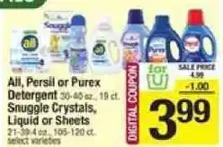 Shaw's All, Persil or Purex Detergent offer