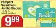 Shaw's Pampers Swaddlers Jumbo Diapers offer