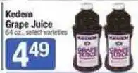 Shaw's Kedem grape juice offer
