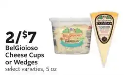 Fareway BelGioioso Cheese Cups or Wedges offer