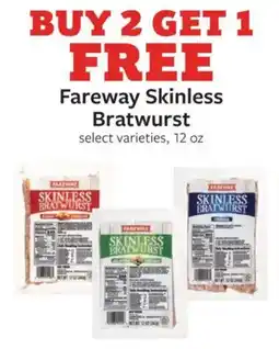 Fareway Fareway Skinless Bratwurst offer