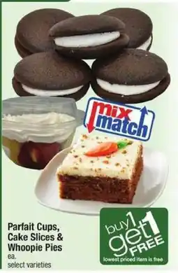 Shaw's Parfait Cups, Cake Slices & Whoopie Pies offer