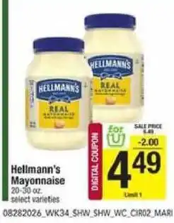 Shaw's Hellmann's Mayonnaise offer