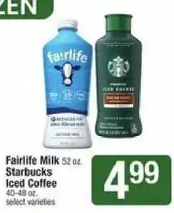 Shaw's Fairlife Milk Starbucks Iced Coffee offer