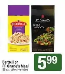 Shaw's Bertolli or PF Chang's Meal offer