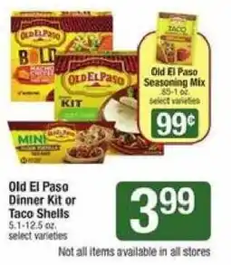 Shaw's Old El Paso Dinner Kit or Taco Shells offer