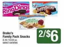 Shaw's Drake's Family Pack Snacks offer