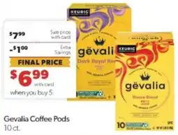 Family Fare Gevalia Coffee Pods offer