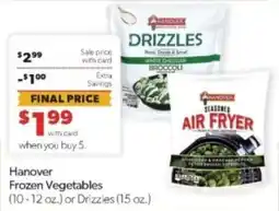 Family Fare Hanover frozen vegetables offer