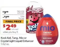 Family Fare Kool-Aid, Tang, Mio or Crystal Light Liquid Enhancer offer