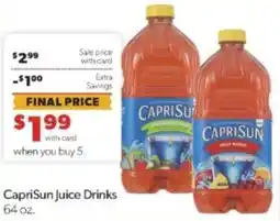 Family Fare Caprisun juice drinks offer