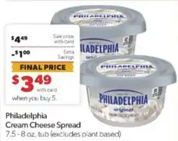 Family Fare Philadelphia cream cheese spread offer