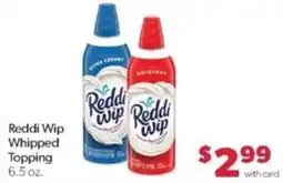 Family Fare Reddi Wip Whipped Topping offer