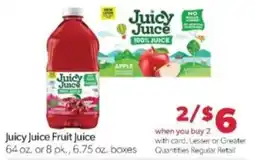 Family Fare Juicy Juice Fruit Juice offer
