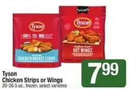Shaw's Tyson Chicken Strips or Wings offer