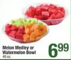 Shaw's Melon Medley or Watermelon Bowl offer