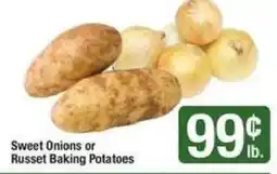 Shaw's Sweet Onions or Russet Baking Potatoes offer
