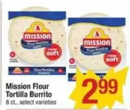 Shaw's Mission Flour Tortilla Burrito offer