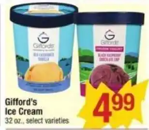 Shaw's Gifford's Ice Cream offer